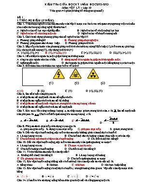 4 Đề kiểm tra giữa học kỳ I môn Vật lý Lớp 10 - Năm học 2022-2023 (Có đáp án)
